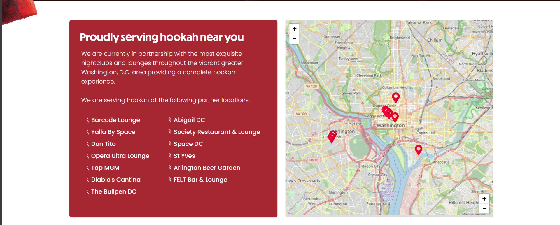 District Hookah website