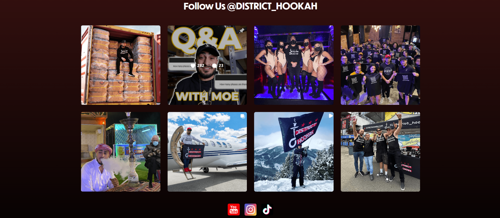 District Hookah website