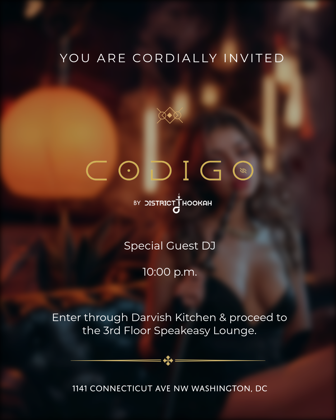 District Hookah event flyer 7