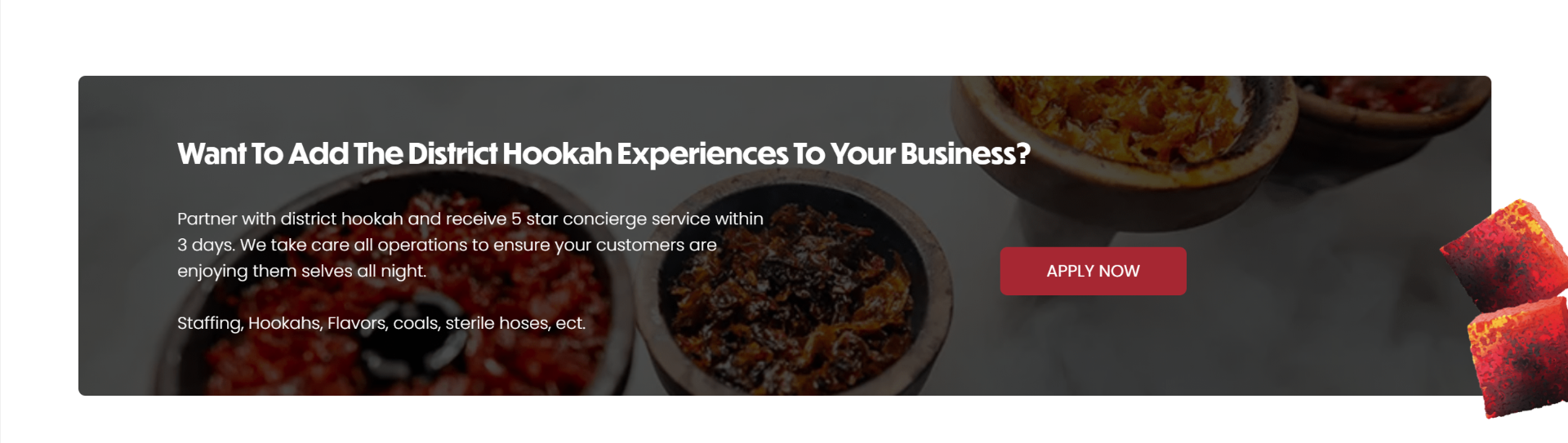 District Hookah website