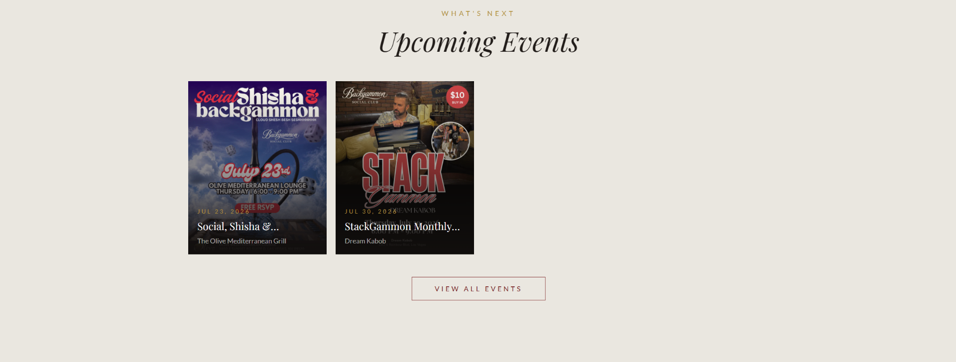 Backgammon Social Club website