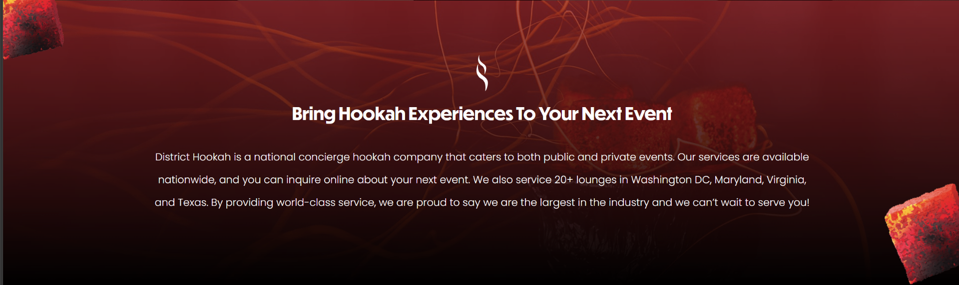 District Hookah website
